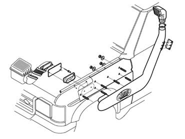 SNORKEL DISCOII TD5/V8 99 ON